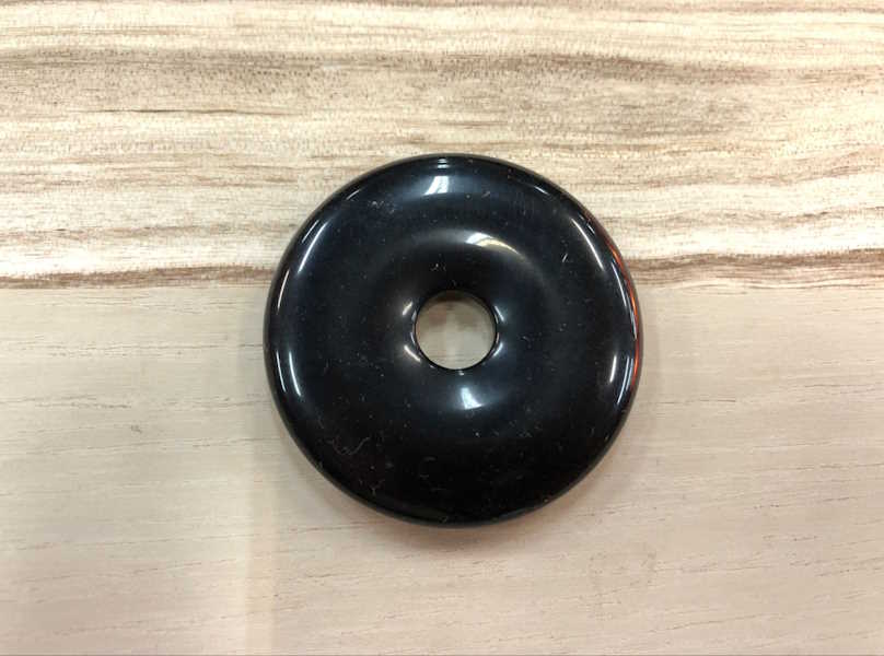 Donut Obsidiana Negra 4 cm